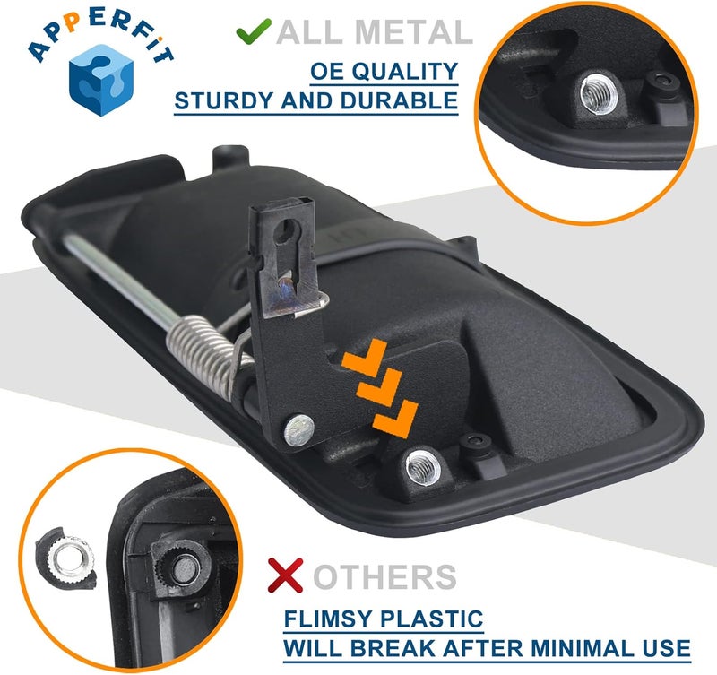 APPERFiT All Metal Rear Exterior Door Handles - Image 2