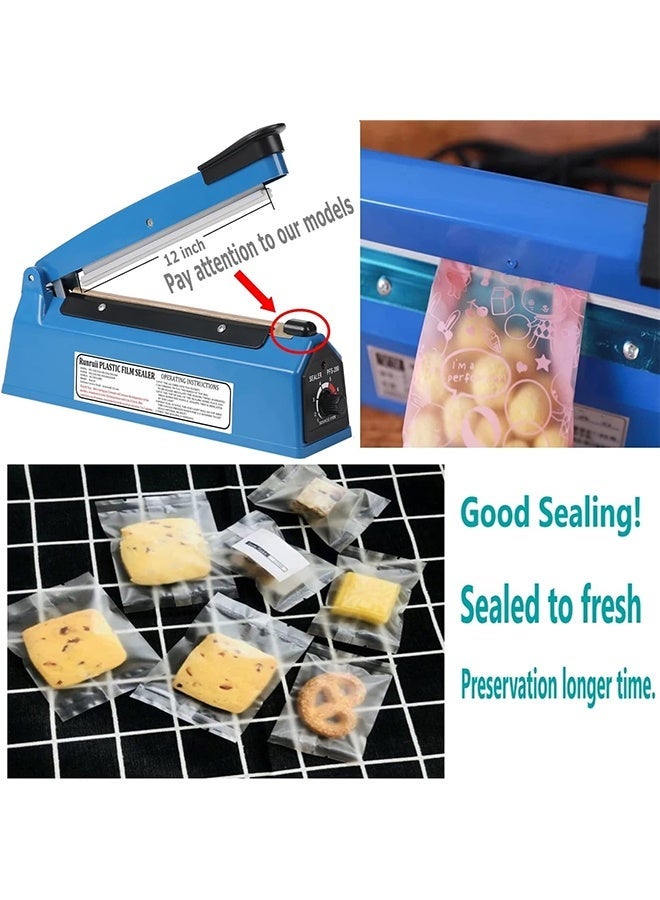 ألونغد ماكينة لحام حراري يدوية للأكياس، ماكينة لحام حراري للأكياس البلاستيكية (PE وPP) مع مقبض إضافي لعنصر التسخين البديل. - Image 4