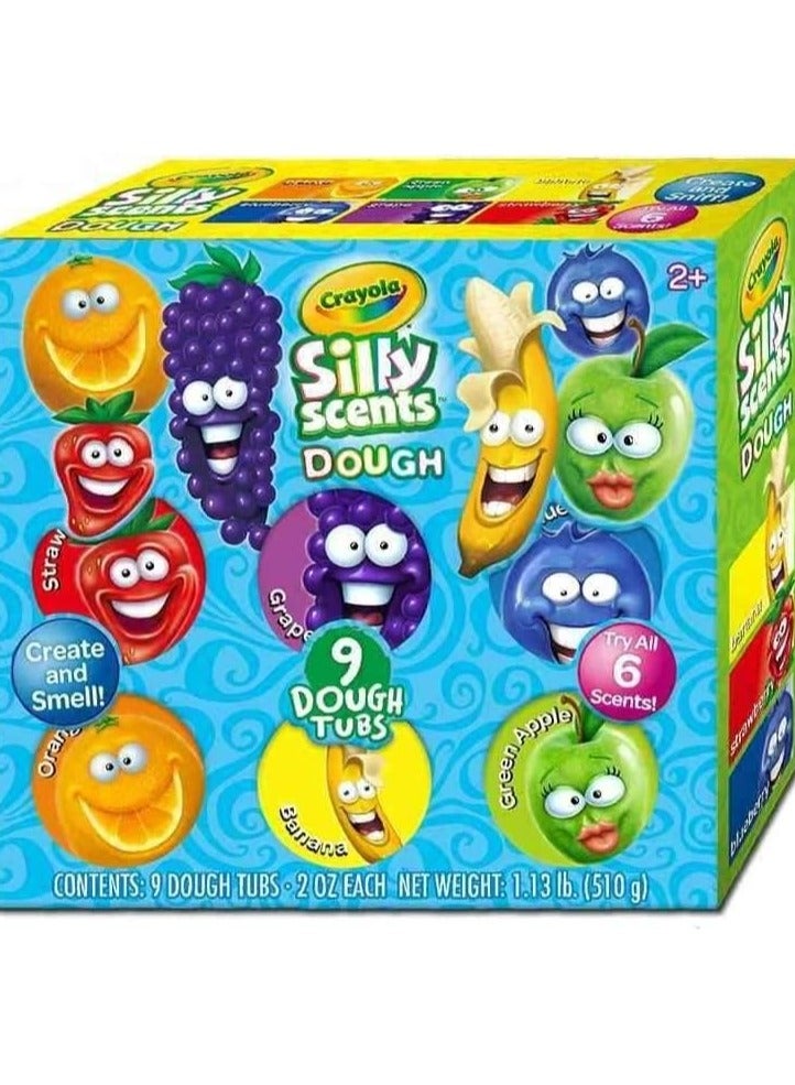 كرايولا مجموعة علب طين كرايولا A1-2185 ذات الروائح المضحكة، 9 قطع - 56 جرام لكل منها، يمكن الضغط عليها وتشكيلها، طين معطر للإبداع ولعب الحواس، للأطفال من 18 شهرًا وما فوق. - Image 3