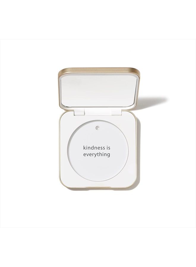 Jane Iredale عبوة قابلة لإعادة التعبئة | هيكل من الألمنيوم وإغلاق مغناطيسي | مرآة داخلية للاستخدام أثناء التنقل | متوافقة مع جميع عبوات البودرة القابلة لإعادة التعبئة | أبيض - Image 1