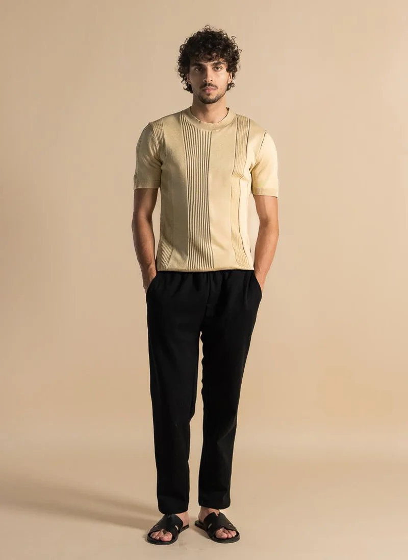 SHAPES FINE KNIT SLIM T-SHIRT