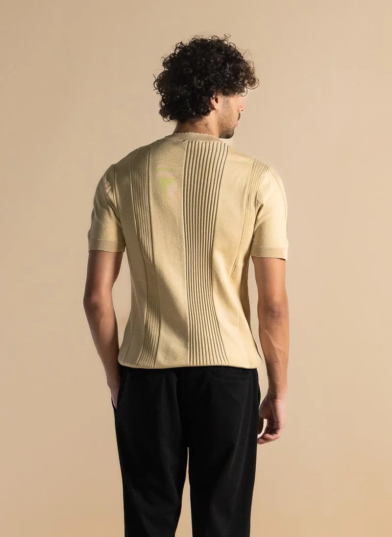 SHAPES FINE KNIT SLIM T-SHIRT