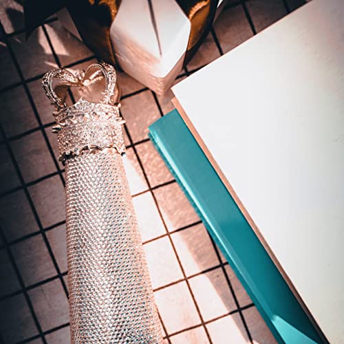 Buyso Bling Water Bottle Rhinestone Diamond Water Bottle Reusable Insulated Stainless Steel Bling Premium Aesthetic Gift (Princess, silver) - Image 5