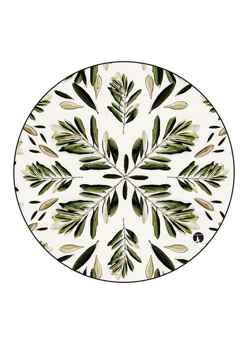 Plants Printed Fridge Magnet Round  Multicolour
