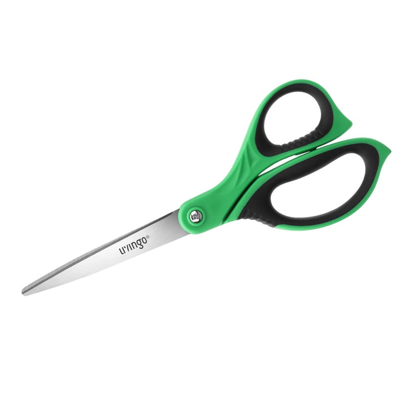 LIVINGO 3 Pack Sharp Scissors, 8.5 inch Comfort Grip Scissors All Purpose for Office, Stainless Steel Shears for Home Heavy Duty Cutting Fabric Sewing, Paper, School Crafting DIY - Image 4