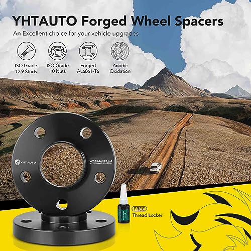 YHTAUTO 5x112mm Hub Centric Wheel Spacers 20mm Compatible with Mercedes-Benz C220, C230, C240, C280, C32 AMG, C320, C43 AMG, C55 AMG, E320, Tire Spacers w/ M12x1.5 Studs, 66.6mm Hub Bore 5 Lug 4PCS - Image 3