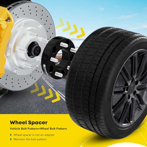 YHTAUTO 5x112mm Hub Centric Wheel Spacers 20mm Compatible with Mercedes-Benz C220, C230, C240, C280, C32 AMG, C320, C43 AMG, C55 AMG, E320, Tire Spacers w/ M12x1.5 Studs, 66.6mm Hub Bore 5 Lug 4PCS - Image 4