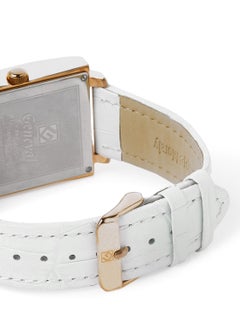 GENEVAL Leather Strap Analog Wrist Watch GL141RWW - 30.6mm - White  - Image 4