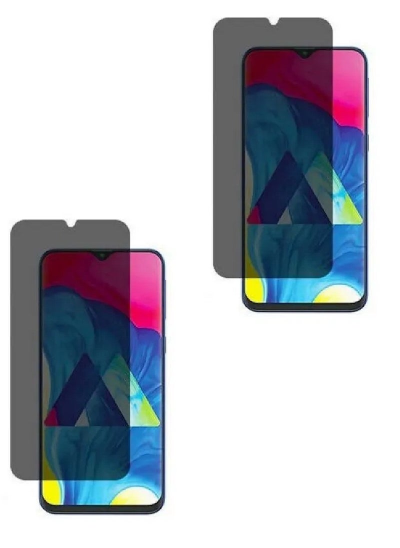 Super 2 Pieces Tempered Glass Screen Protector Anti-Spy Privacy Designed For Samsung Galaxy M10 Full Screen Coverage And Bubble Free - Image 1