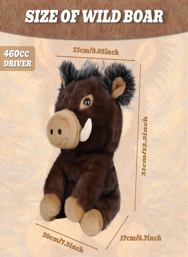 Big Crazy Driver Headcover, Wild Boar Plush Golf Head Covers, Design of Plush Animals, Soft Lining for Club Protection, Funny Golf Club Covers, Gift for Men and Women - Image 4