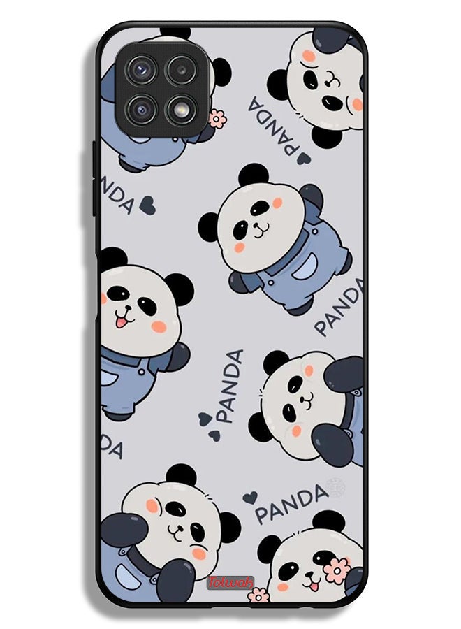 Tolwak Samsung Galaxy A22 5G Protective Case Cover Pattern Of Pandas - Image 1