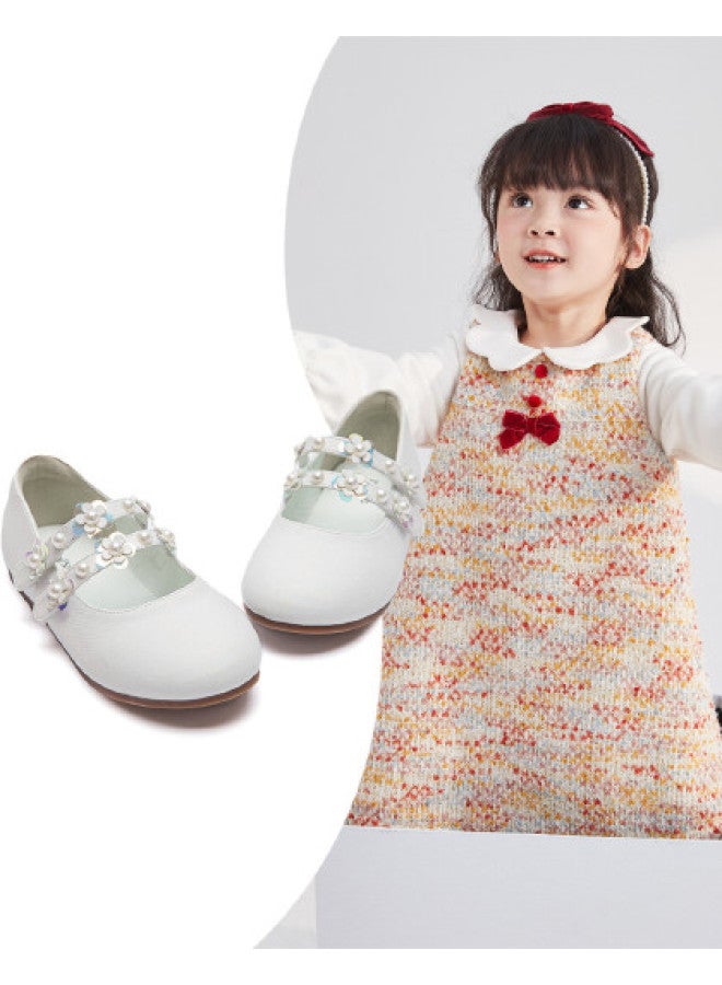 DEESHA New Arrival】exquisite Crystal Princess Shoes, 2025 New Spring/autumn Girls' School Performance Elegant Dance Shoes - Image 1