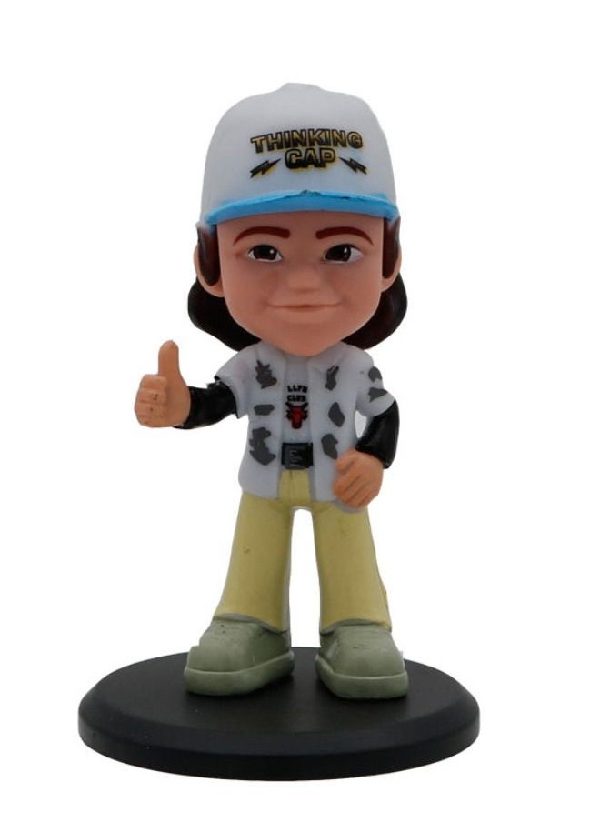 Stranger Things - 8-Piece Stranger Things Statue Model Action Figure Toy Collection Set With Bases, Head Movable Super Collectible Figure Toy 0.3kg - Image 1