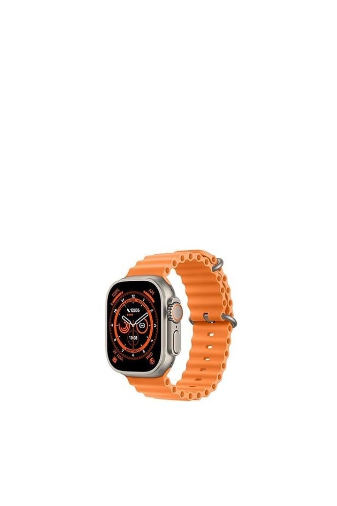 T1000 Ultra Smart Watch NFC Bluetooth Wireless Charging Sport Smart Watch (Orange)  - Image 4