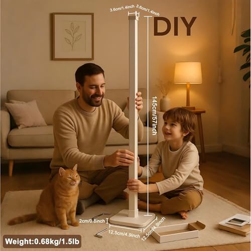 Flupuro ICRGB Corner Floor Lamp, DIY Floor Lamp with Music Sync and 16 Million Colors, Color Changing Standing Floor LED Lights for Bedroom Living Room Decor, Ambient Mood Lighting Gaming Accessories - Image 3