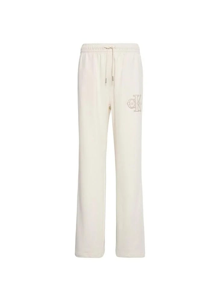 Calvin Klein Jeans Tofu Textured Monologo Embroidery Terry Joggers for Women | Best Price UAE
