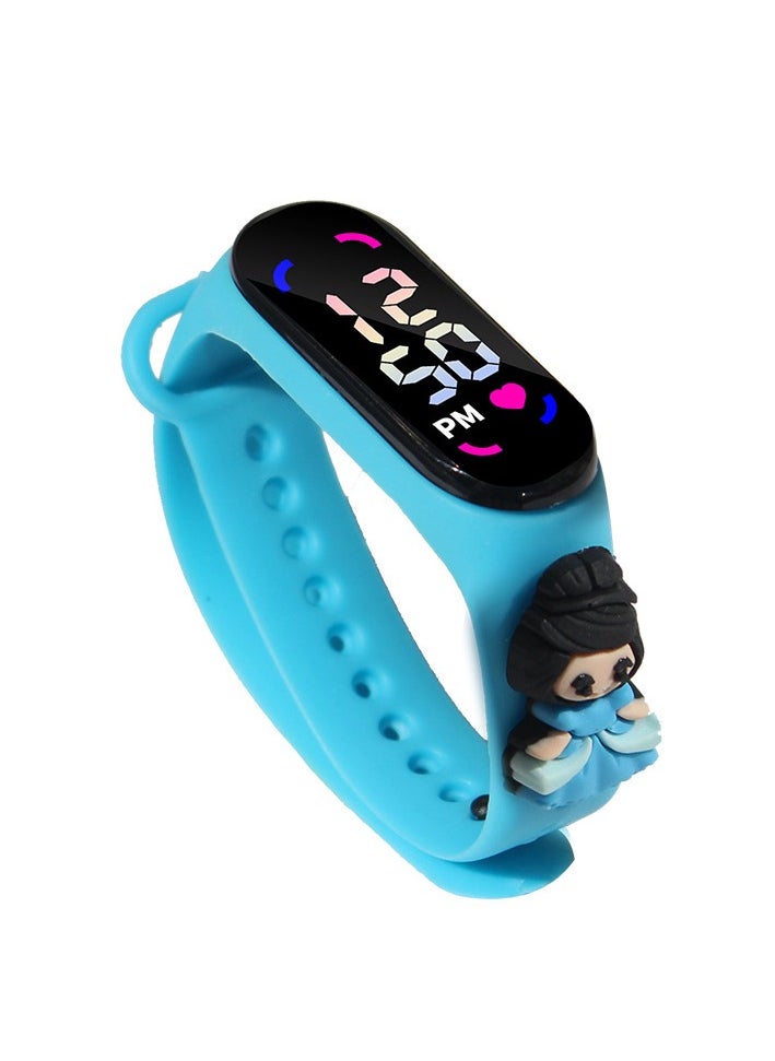 4 Pcs Kids' Water Resistant Silicone Digital Watch