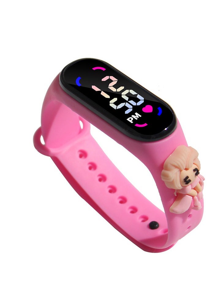4 Pcs Kids' Water Resistant Silicone Digital Watch