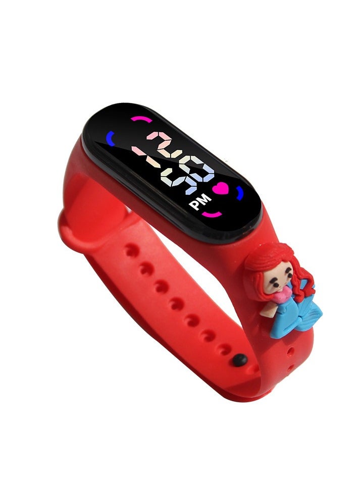 4 Pcs Kids' Water Resistant Silicone Digital Watch