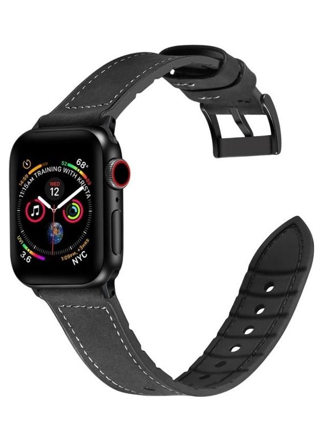 HuHa Solid TPU  Watch Strap Black - Image 3