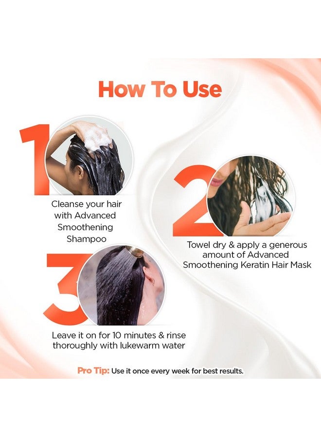 BBLUNT Advanced Smoothening Hair Mask With Keratin & Hyaluronic Acid - 150 G | Makes Hair Frizz-Free & Straight | Deeply Nourishes | Adds Spectacular Shine - Image 3