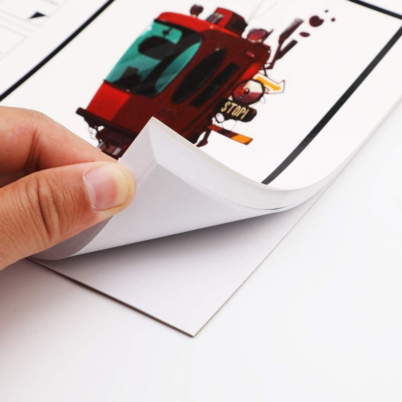 BOXUN Premium 50 Sheets Sketch Marker Paper Pad, Bleedproof Artist Drawing Paper, 8.27 x 11.69 Inch - Image 2