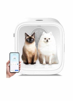Catlink CATLINK 65L Anti-Stress Pet Dryer Box,360° Automatic Ultra Quiet Dog Dryer Box with 9 Safety Protection,Smart Temperature Control via APP Control,Cat Dryer Box for Cats and Small Dogs 