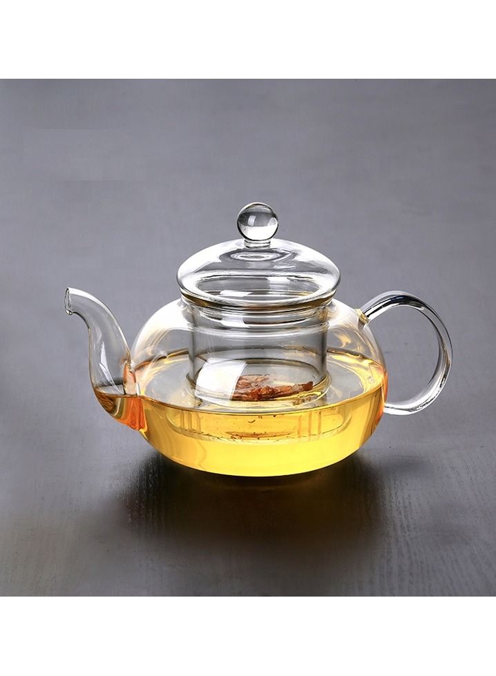 HOME ZONE Heat Resistant Glass Teapot Clear 800ML - Image 1