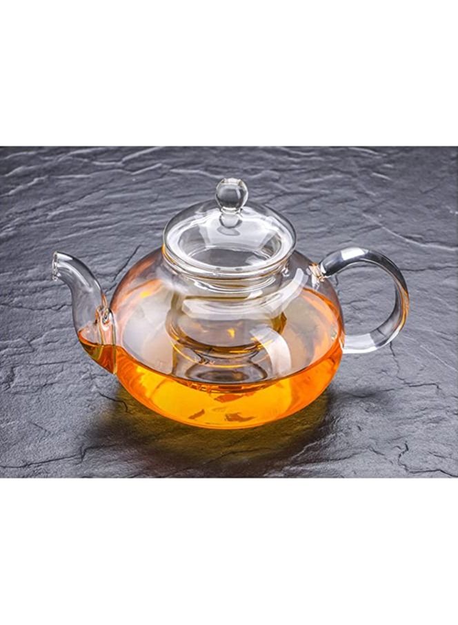 HOME ZONE Heat Resistant Glass Teapot Clear 800ML - Image 3