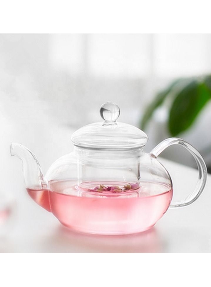 HOME ZONE Heat Resistant Glass Teapot Clear 800ML - Image 2