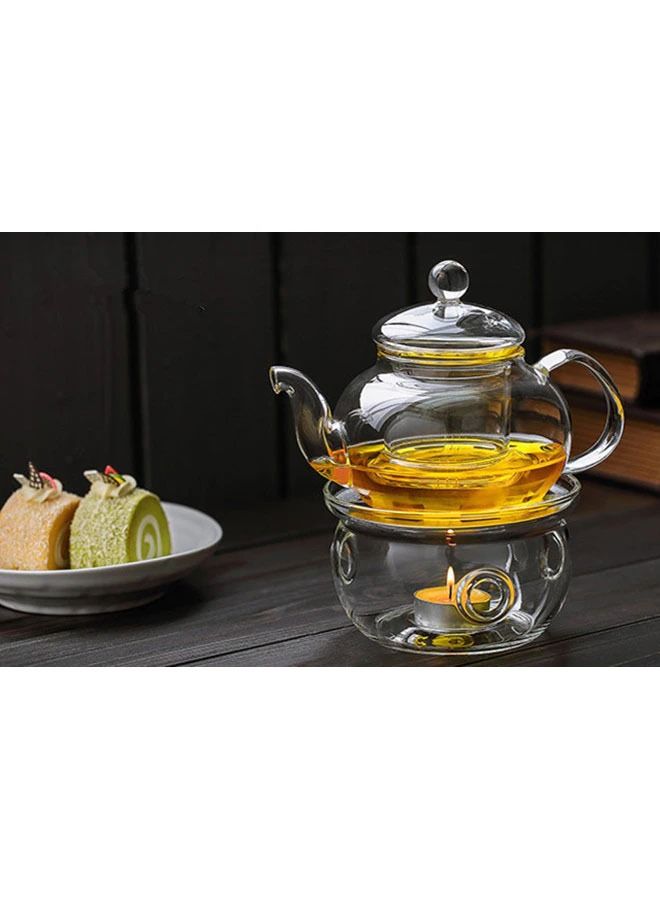 HOME ZONE Heat Resistant Glass Teapot Clear 800ML - Image 4