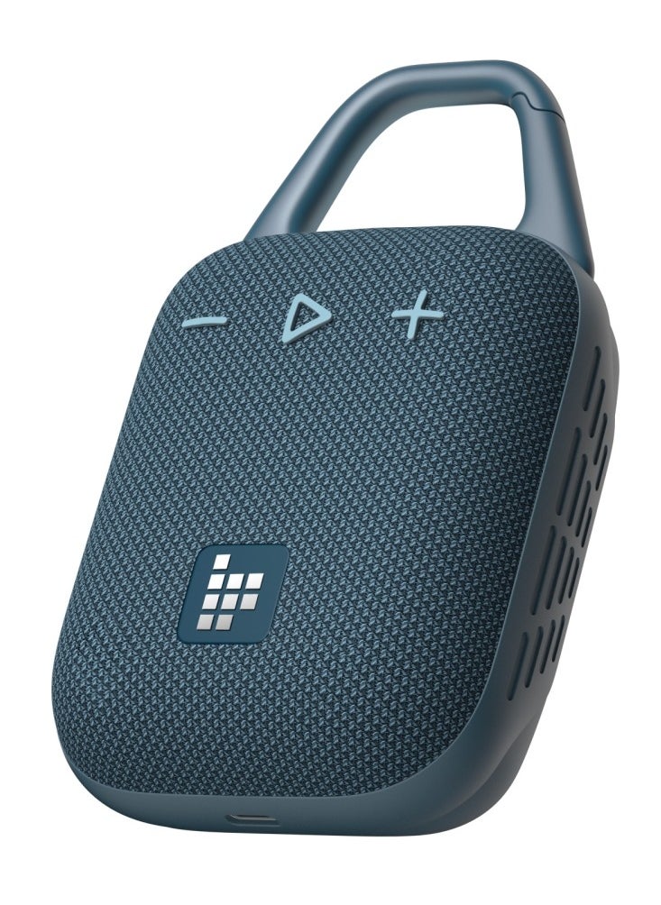 Tronsmart Mirtune H1 Outdoor Bluetooth Speaker, Portable Speaker, 20H Playtime, Loud Sound and Punchy Bass, Integrated Carabiner, IPX7 Waterproof, Customize EQ, BT 5.3 for Cycling, Hiking(Blue) - Image 1