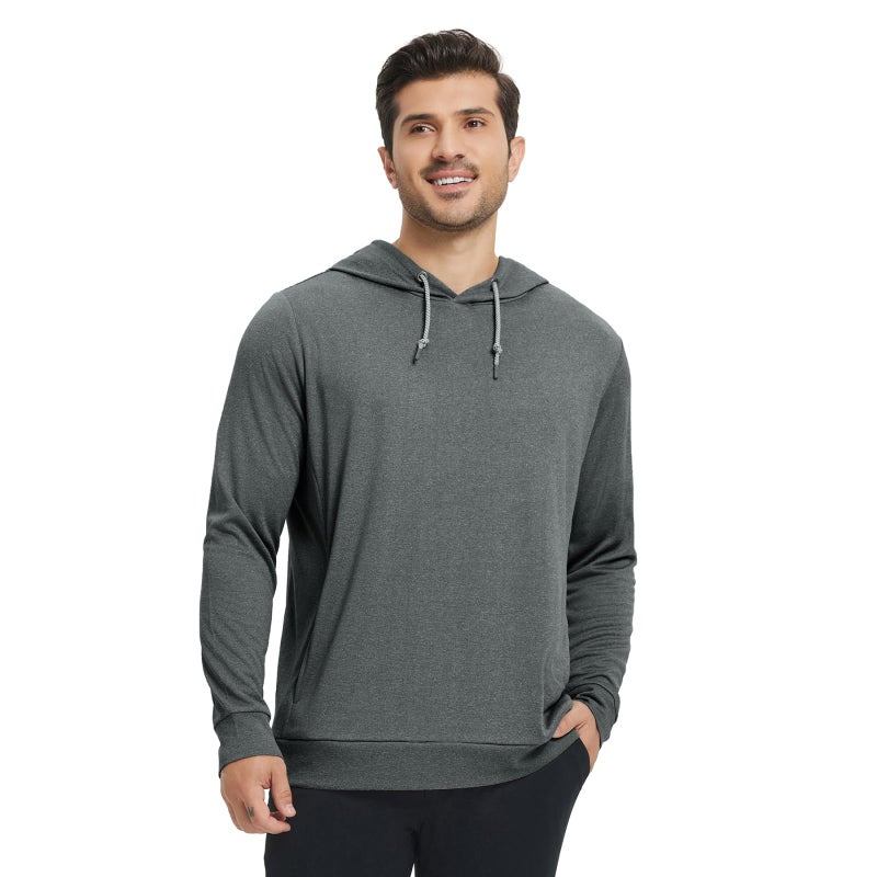 M MAELREG Mens Hoodies Pullover Performance Drawstring Hoodies For Men Polyster Fashion Golf Pullover Sweatshirts - Image 2