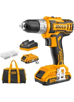 INGCO Cdli2002 20 Volt Lithium Ion Cordless Drill Set  - Image 1