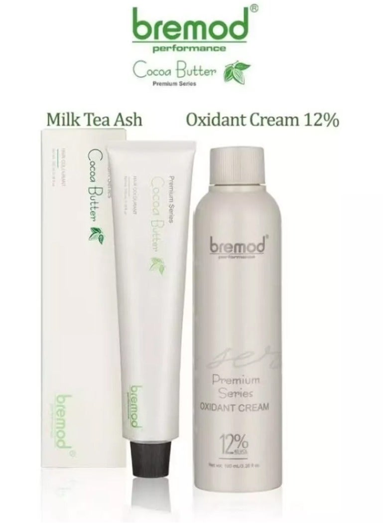 BREMOD Bremond premium series hair color milk tea ash 8.17 - Image 3