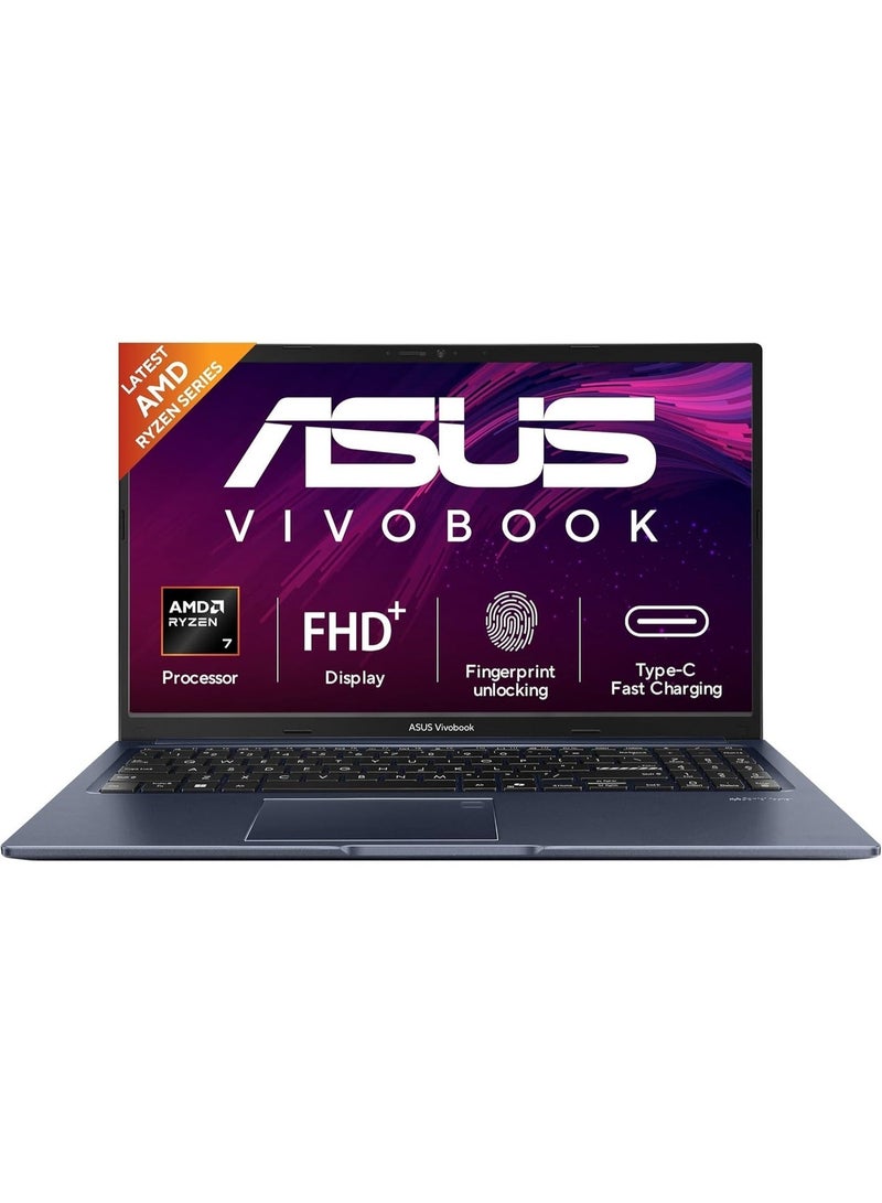 ASUS Vivobook 15 (2026) M1502NAQ AMD Ryzen 7 170 Fingerprint Sensor 16GB RAM - 512GB SSD FHD 15.6" Windows 11, M365 Basic(1 Year) Office 2024 Quiet Blue Thin & Light Laptop English Quite Blue - Image 1