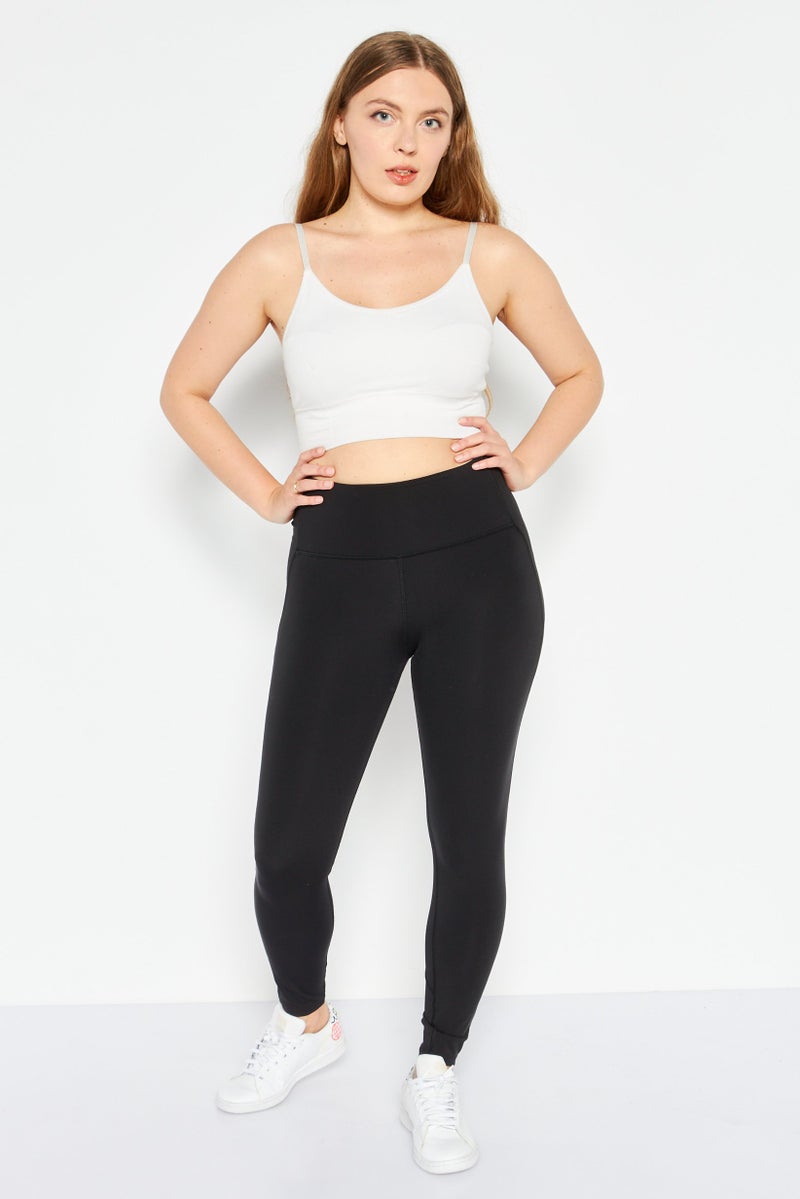 Reebok ملابس رياضية نسائية ضيقة للتدريب، سوداء - Image 2