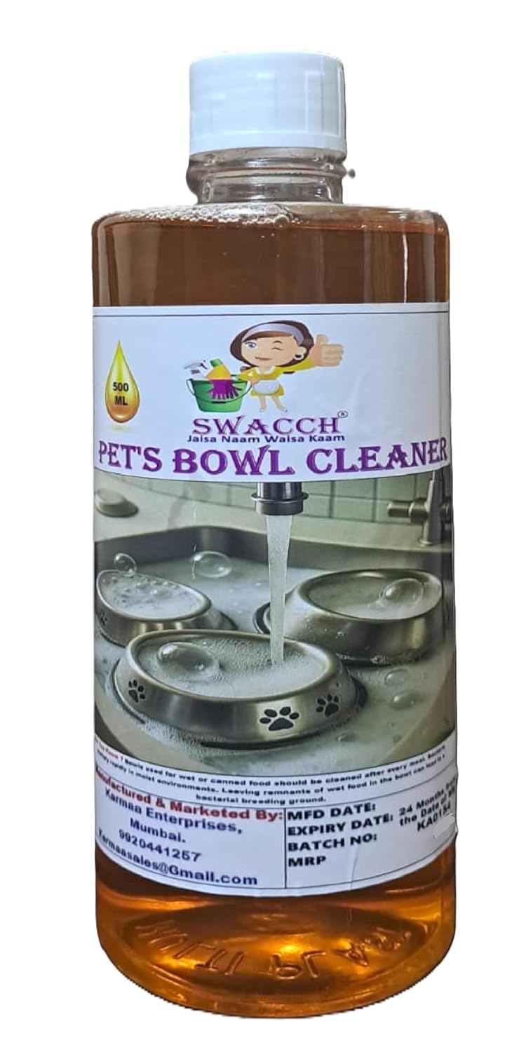 swacch Pets Bowl Cleaner I Pet-Safe Bowl Cleaner Liquid I 500ml Haldi Chandan - Image 1