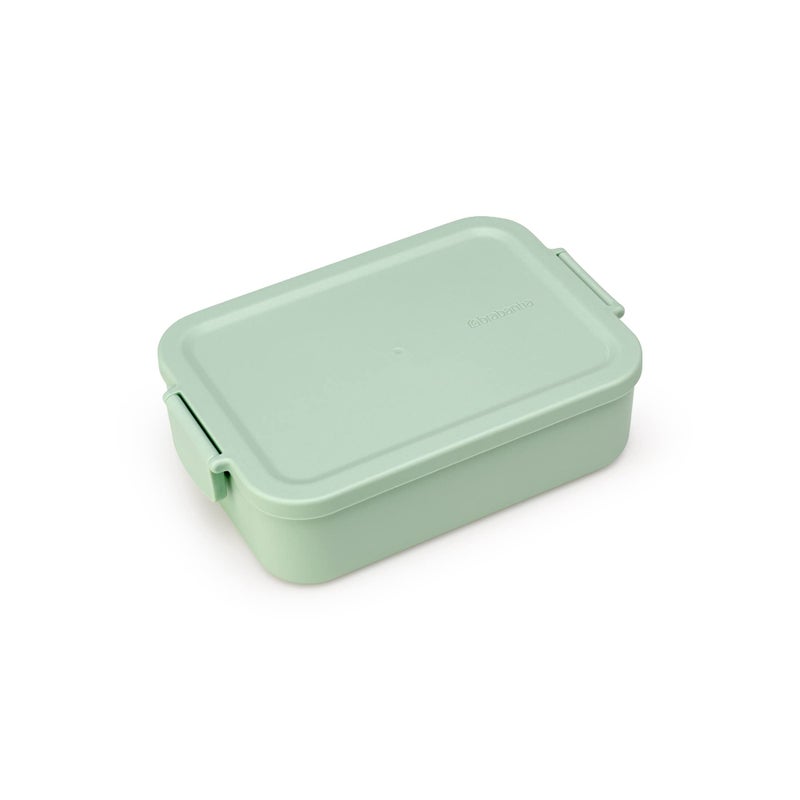 Brabantia Make Take Medium Lunch Box Jade Green BPAFree Airtight Snap Locks Microwave Freezer Safe Travel Meal Prep Container 37oz - Image 2