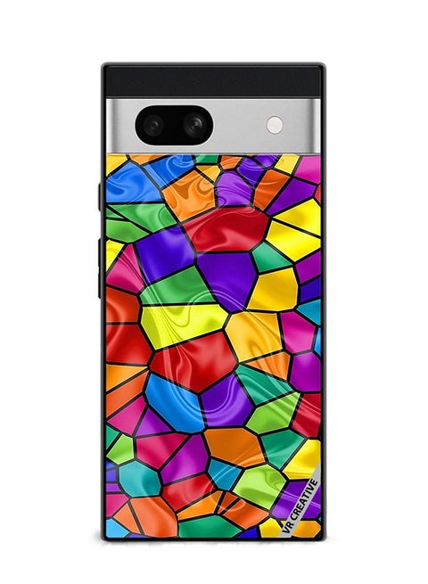Protective Case Cover For Google Pixel 7a Mix Color Design  Multicolour