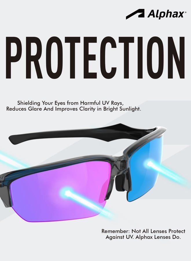 Alphax Polarized Replacement Lenses for Oakley Holbrook OO9102 Sunglasses - Options, Blue Gradient - Image 5
