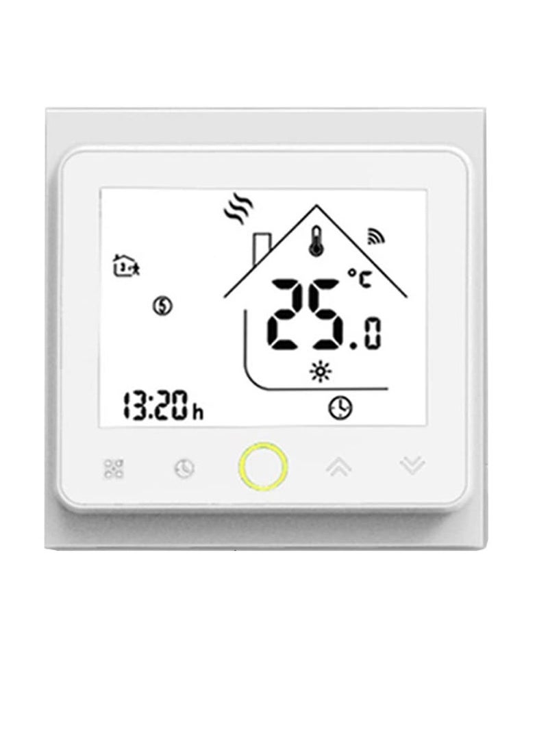 Excefore - Smart Thermostat, WiFi Thermostat, Energy Saving Thermostat, LCD Touch Screen Temperature Controller with Alexa, for Electric Heating, Gas Boiler, Floor Heating (White) - Image 1