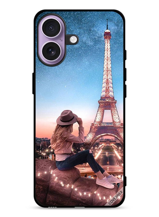 Covernex Apple iPhone 17 Protective Case Cover Hat Girl & Eiffel Tower - Image 1