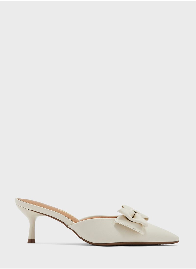 VIZZANO - Emma Close Toe Mid Heel Pumps - Image 1