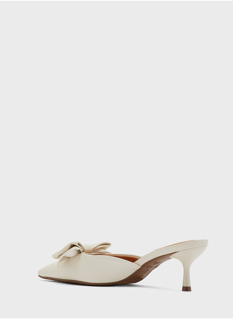 VIZZANO - Emma Close Toe Mid Heel Pumps - Image 1