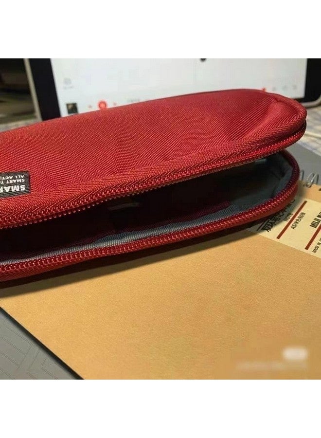 دروبوسيل حقيبة أقلام DROPOSALE USA للحفاظ على أساسيات الكتابة الخاصة بك منظمة ومرئية، مثالية لامتحانات الطلاب، عبوة من قطعة واحدة (أحمر الولايات المتحدة الأمريكية) - Image 4