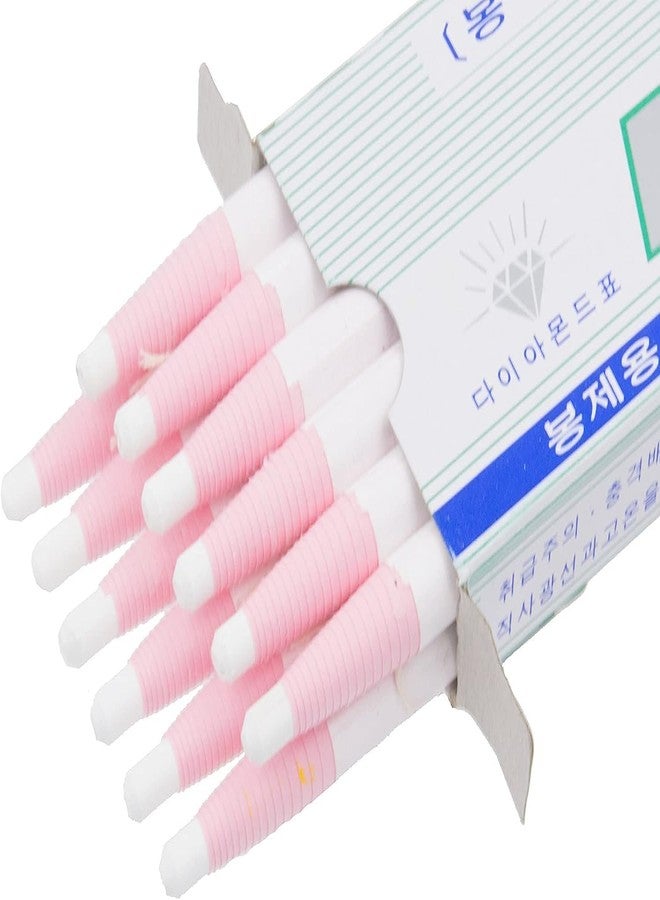 LENITH Korean Glass Markers Grease Pencils Peel-Off Type Grease Pencils China and Porcelin Marker/Wax pencil for Vinyl, Metal, Skin, Paper, window glass, Checking Markers (12 Pencils) Color:White - Image 4