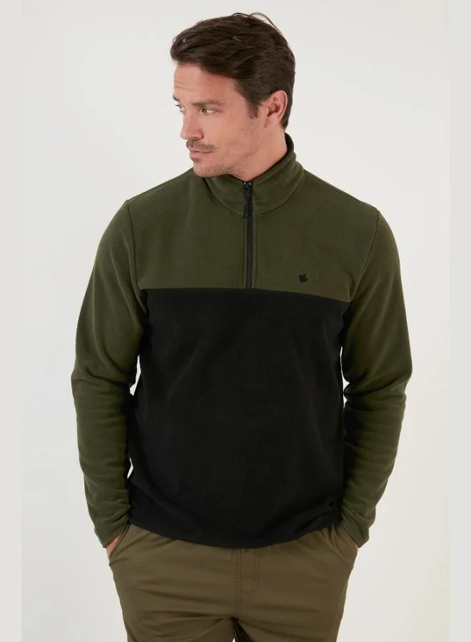 Buratti  Buratti Regular Fit Anti-Pilling Non-Pilling Standing Collar Winter Raised Polar Fleece Men's POLAR 5906016 for Men | Best Price UAE