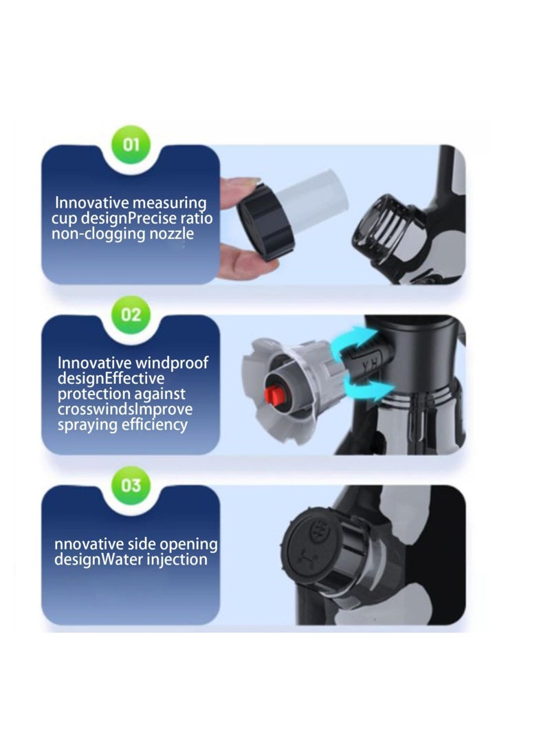 Excefore Pump Foaming Sprayer,  Hand Pressure Snow Foam Sprayer with Wide Spraying Nozzles, Towel, Sponge, Car Wash Manual Foam Bottle, Hand Pressurized Soap Sprayer for Garden Cleaning, Car Detailing  - Image 4