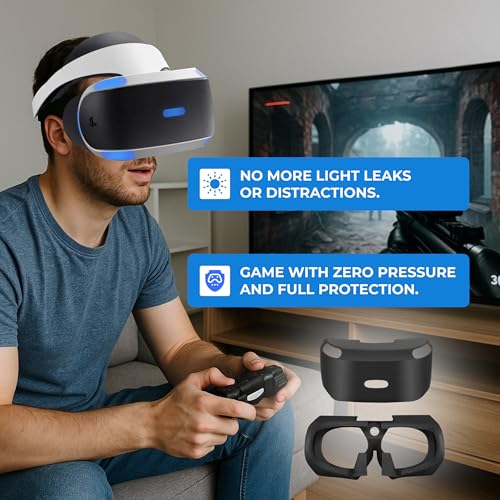 Skywin PSVR Replacement Light Shield and Protective Silicone Skin for Playstation VR Headset - Image 2